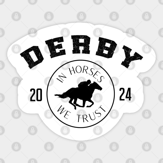 Derby Horse 2024 derby day 150th Sticker by BEZZAIM